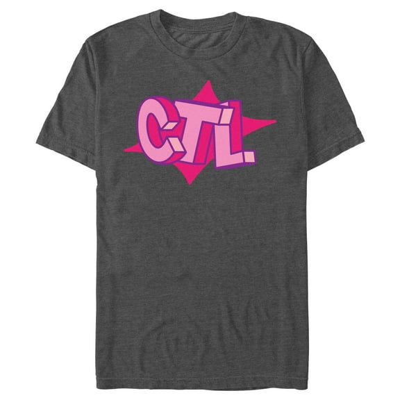 Men's Fortnite Cuddle Team Leader Pink Logo Graphic Tee Charcoal Heather Medium