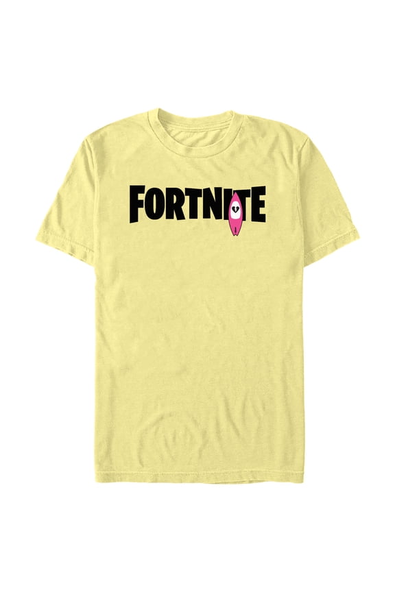 Men's Fortnite Cuddle Team Leader Surf Logo Graphic Tee Banana Large