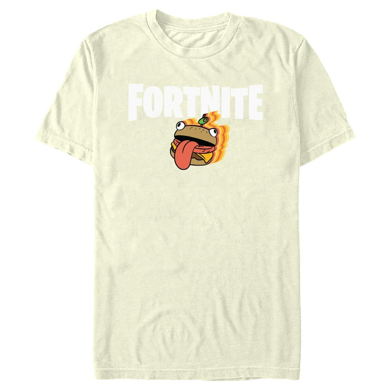 Men's Fortnite Durr Burger Logo Graphic Tee Beige Medium