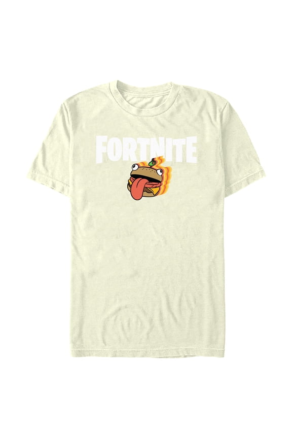 Men's Fortnite Durr Burger Logo Graphic Tee Beige Small