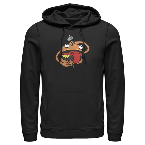 Men's Fortnite Durr Burger Pull Over Hoodie Black X Large