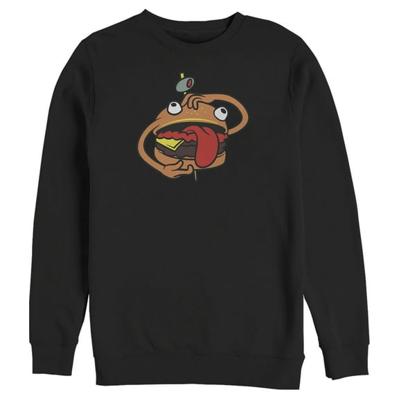 Men's Fortnite Durr Burger Sweatshirt Black Small