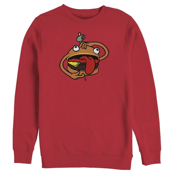 Men's Fortnite Durr Burger Sweatshirt Red Small