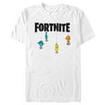 thumbnail image 1 of Men's Fortnite Fishing Lure Black Logo Graphic Tee White X Large, 1 of 5