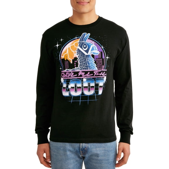 Men's Fortnite Give Loot Long Sleeve T-shirt, available up to size 2XL