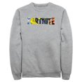 thumbnail image 1 of Men's Fortnite Logo Character Fill Sweatshirt Athletic Heather 2X Large, 1 of 4