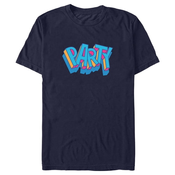 Men's Fortnite Loot Drop Party Graphic Tee Navy Blue Large
