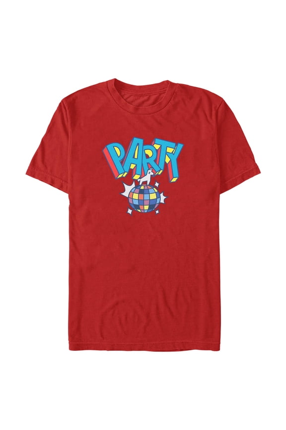 Men's Fortnite Loot Drop Party Llama Graphic Tee Red Medium