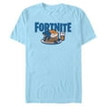 thumbnail image 1 of Men's Fortnite Meowscles Pancakes  Graphic Tee Light Blue Large, 1 of 4