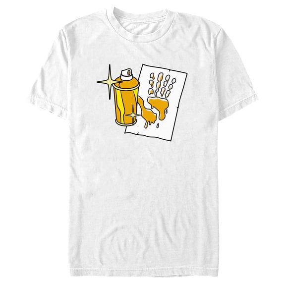 Men's Fortnite Midas Hand Spray Graphic Tee White 3X Large