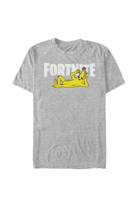 Men's Fortnite Peel Yourself Logo  Graphic Tee Athletic Heather 3X Large