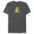 thumbnail image 1 of Men's Fortnite Peely Peace Sign Graphic Tee Charcoal Heather 3X Large, 1 of 5