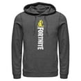 thumbnail image 1 of Men's Fortnite Peely Peace Sign Logo  Pull Over Hoodie Charcoal Heather Small, 1 of 4