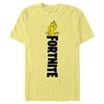 thumbnail image 1 of Men's Fortnite Peely Peace Sign Vertical Logo  Graphic Tee Banana 2X Large, 1 of 4