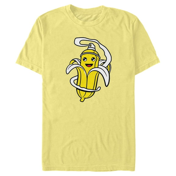 Men's Fortnite Peely Spray Can Graphic Tee Banana Small
