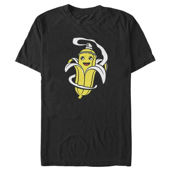 Men's Fortnite Peely Spray Can Graphic Tee Black 2X Large