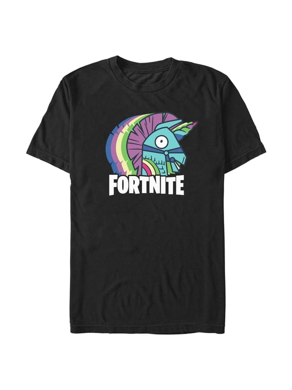 Men's Fortnite Rainbow Smash Graphic Tee Black 2X Large