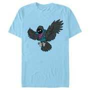 Men's Fortnite Raven Attack Graphic Tee Light Blue Medium