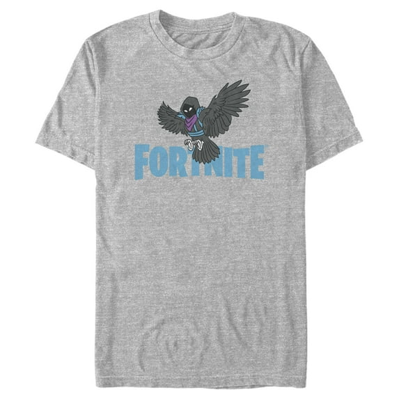Men's Fortnite Raven Logo Graphic Tee Athletic Heather Medium
