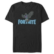 Mens Fortnite Raven Logo Graphic Tee Black Large