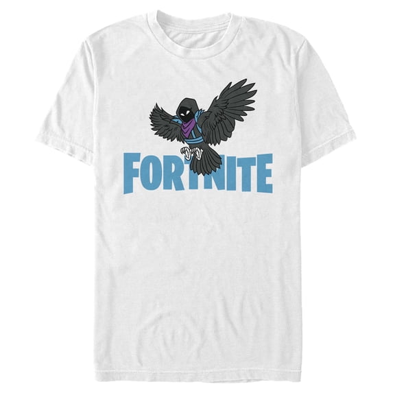 Men's Fortnite Raven Logo Graphic Tee White 2X Large