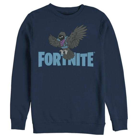 Men's Fortnite Raven Logo Sweatshirt Navy Blue 2X Large