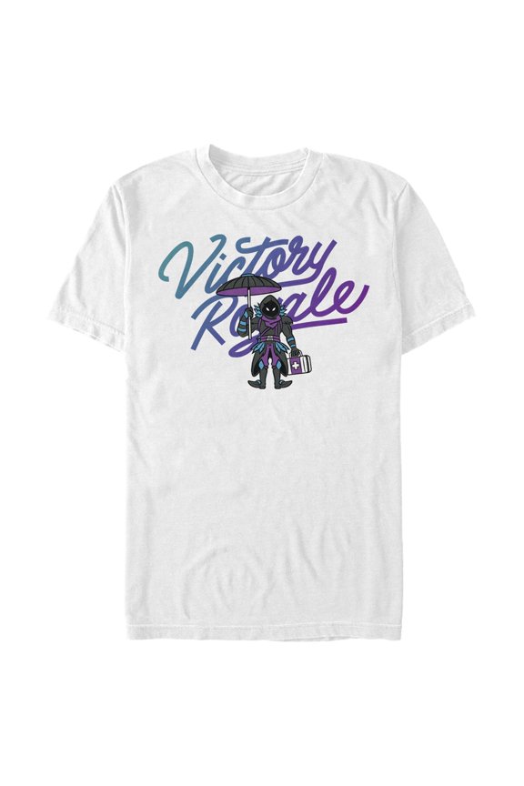 Men's Fortnite Raven Victory Royale Graphic Tee White Medium