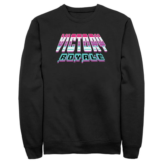 Men's Fortnite Retro Victory Royale Sweatshirt Black Medium