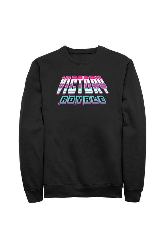 Men's Fortnite Retro Victory Royale Sweatshirt Black Medium