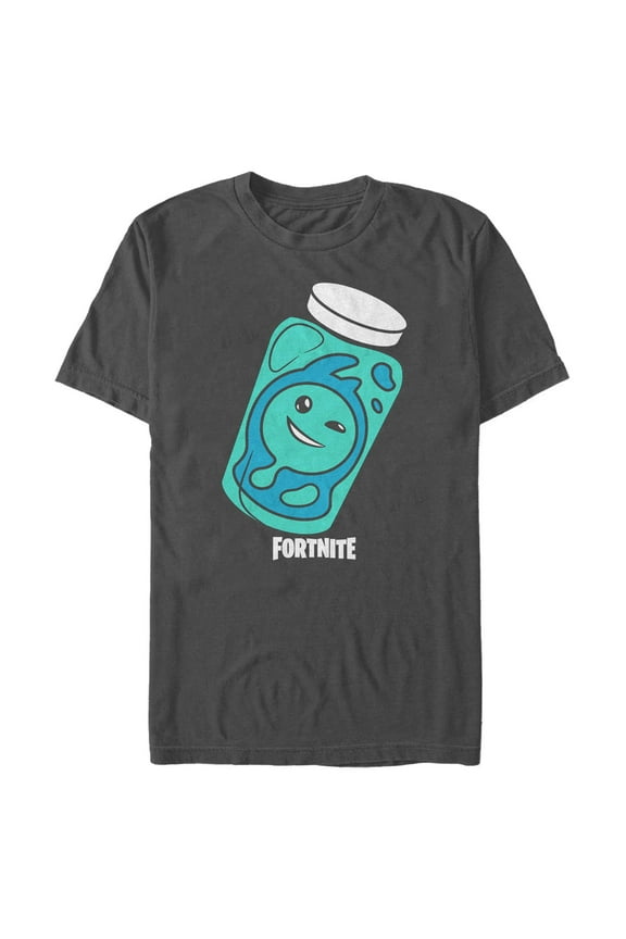 Men's Fortnite Rippley Jar Graphic Tee Charcoal Large