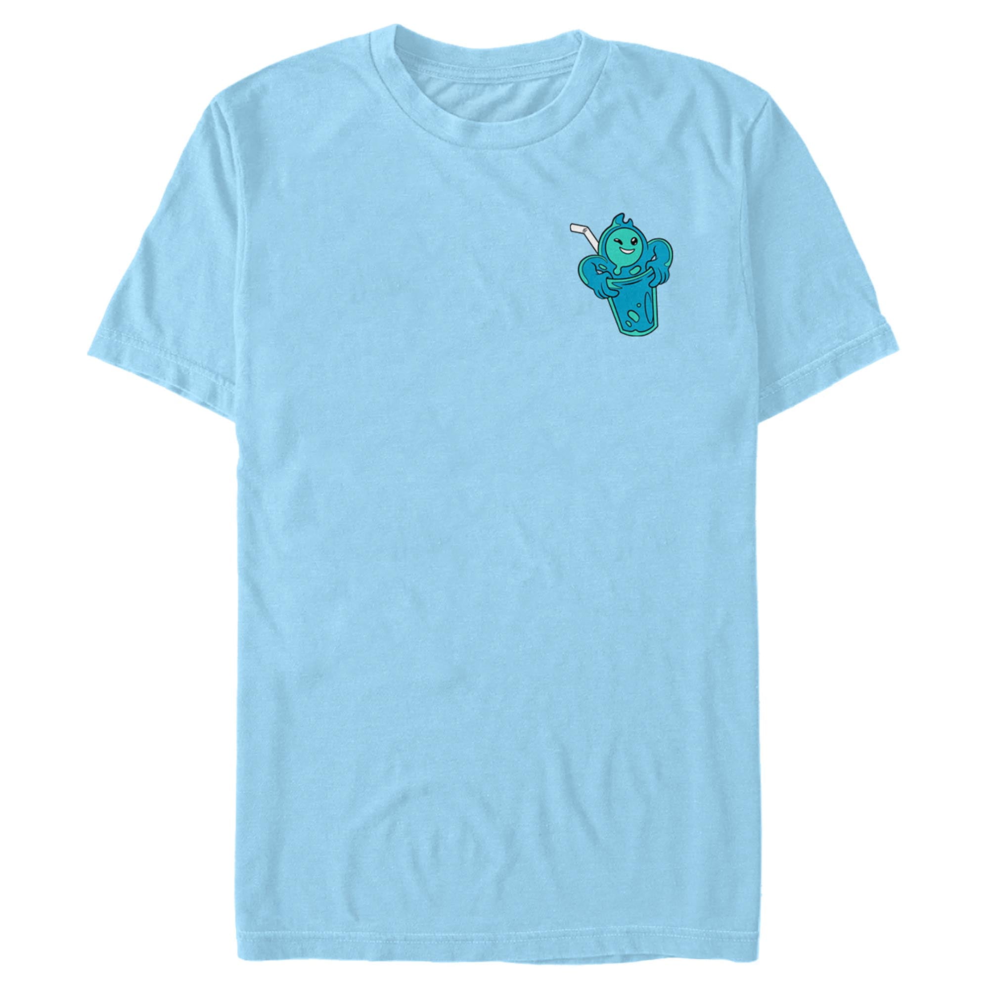 Men's Fortnite Rippley vs Sludge Beverage Graphic Tee Light Blue