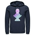 thumbnail image 1 of Men's Fortnite Skull Trooper All Hail Glow  Pull Over Hoodie Navy Blue Large, 1 of 4