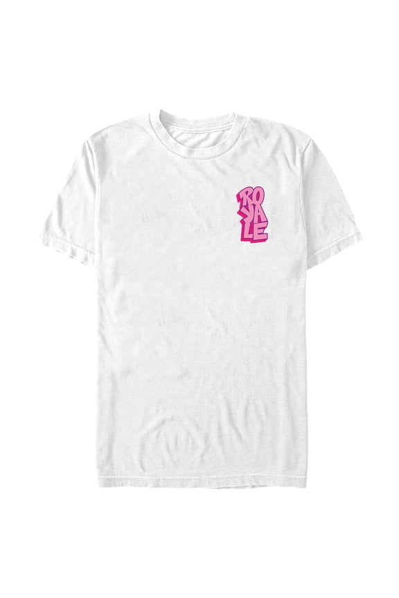 Men's Fortnite Small Pink Royale Graphic Tee White Small