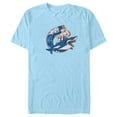 thumbnail image 1 of Men's Fortnite Surfer Meowscles Graphic Tee Light Blue Medium, 1 of 4