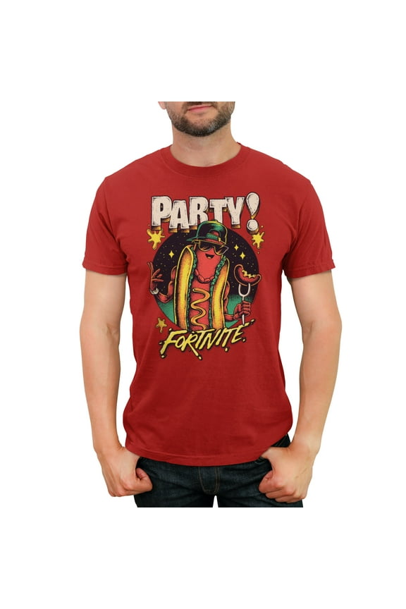 Men's Fortnite The Brat Party Logo  Graphic T-Shirt
