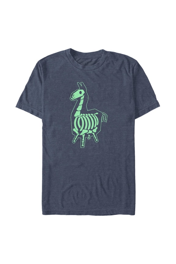 Men's Fortnite Victory Llama X-Ray Graphic Tee Navy Blue Heather Large