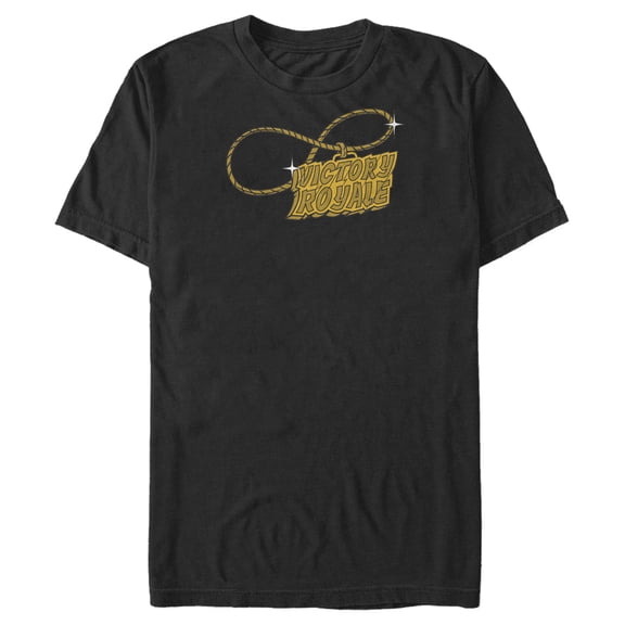 Men's Fortnite Victory Royale Gold Chain Graphic Tee Black X Large