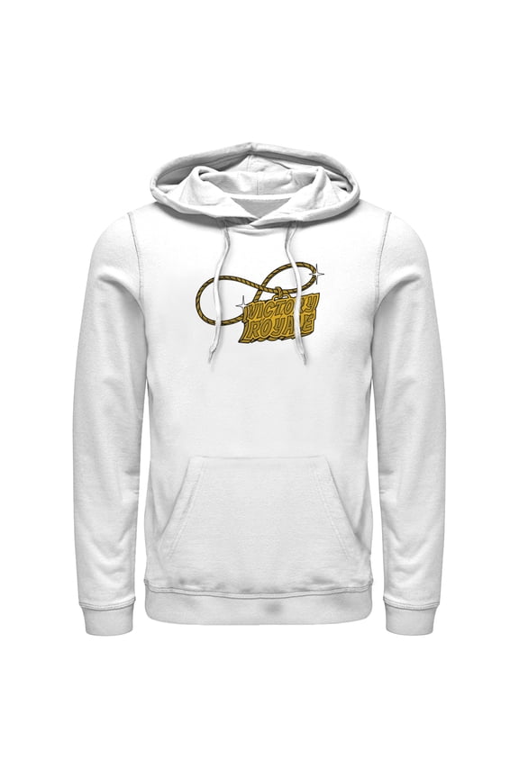 Men's Fortnite Victory Royale Gold Chain  Pull Over Hoodie White Large