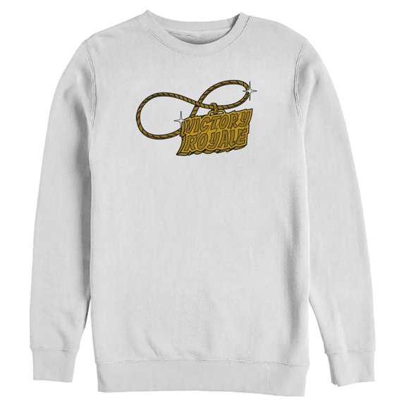 Men's Fortnite Victory Royale Gold Chain Sweatshirt White 2X Large