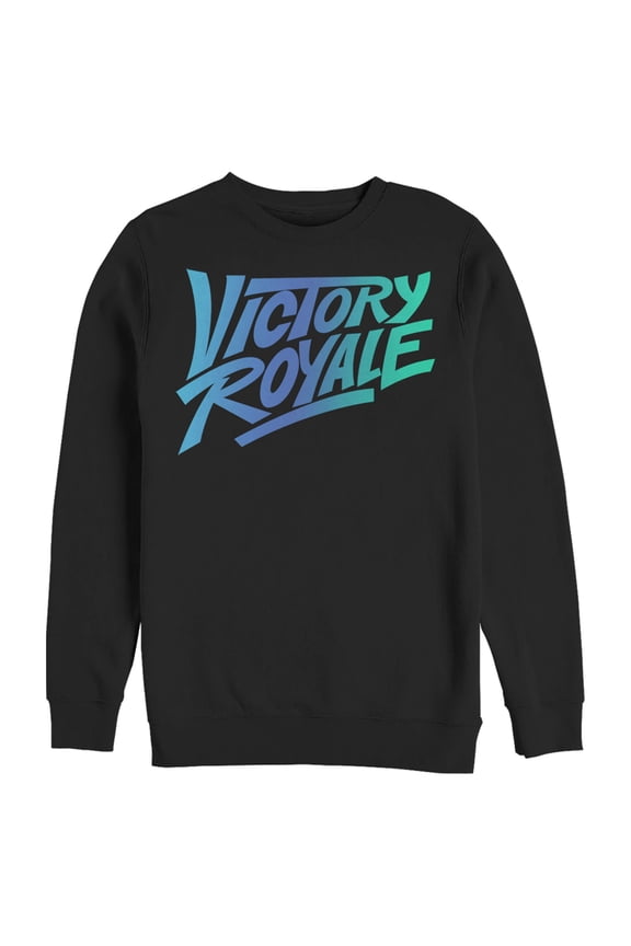 Men's Fortnite Victory Royale Gradient Logo  Sweatshirt Black Medium