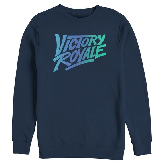 Men's Fortnite Victory Royale Gradient Logo Sweatshirt Navy Blue X Large