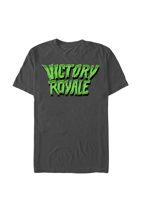 Men's Fortnite Victory Royale Slime  Graphic Tee Charcoal Small