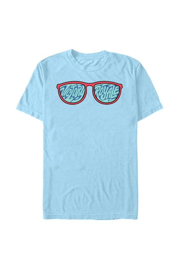 Men's Fortnite Victory Royale Sunglasses  Graphic Tee Light Blue Medium