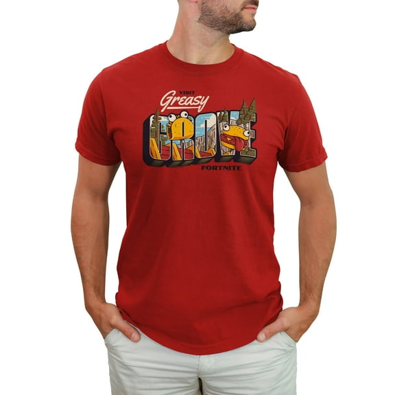 Men's Fortnite Visit Greasy Grove Graphic T-Shirt
