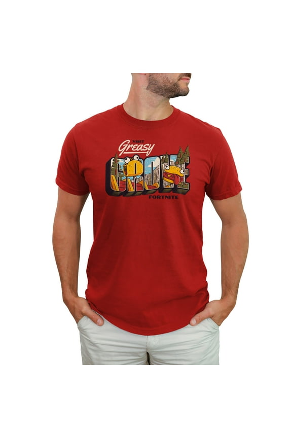 Men's Fortnite Visit Greasy Grove Graphic T-Shirt