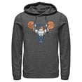 thumbnail image 1 of Men's Fortnite Yarn Lifter Meowscles  Pull Over Hoodie Charcoal Heather Large, 1 of 4