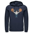 thumbnail image 1 of Men's Fortnite Yarn Lifter Meowscles  Pull Over Hoodie Navy Blue X Large, 1 of 4