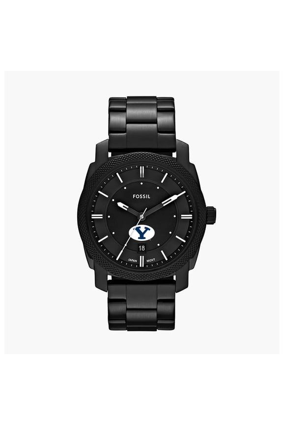 Men's Fossil BYU Cougars Machine Stainless Steel Watch