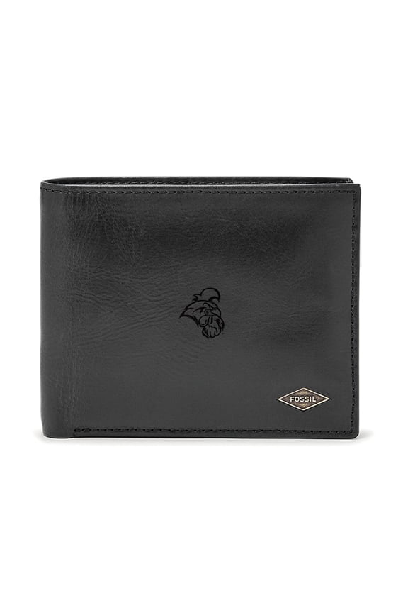 Men's Fossil Black Coastal Carolina Chanticleers Leather Ryan RFID Passcase Wallet