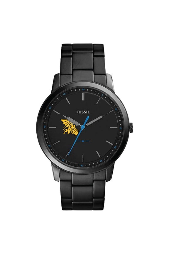 Men's Fossil  Black Missouri Western State Griffons Minimalist Slim Stainless Steel Watch